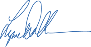 lynne blue signature vector